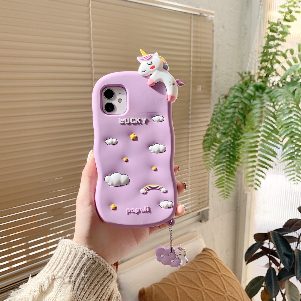 Ốp Điện Thoại Silicon Họa Tiết Hình Kỳ Lân Cho Iphone 7 Iphone 7 Plus X Xs Max XR Iphone 8 11 Pro 12 12 Pro 12 Promax | BigBuy360 - bigbuy360.vn