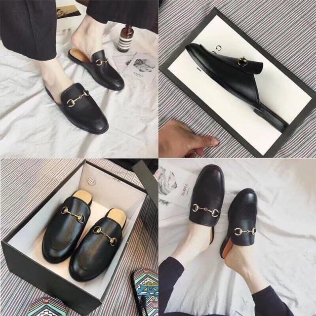 Dép sục đai G c lót nâu