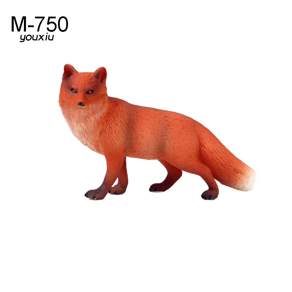 Mô hình đồ chơi hình con cáo bằng nhựa PVC trang trí