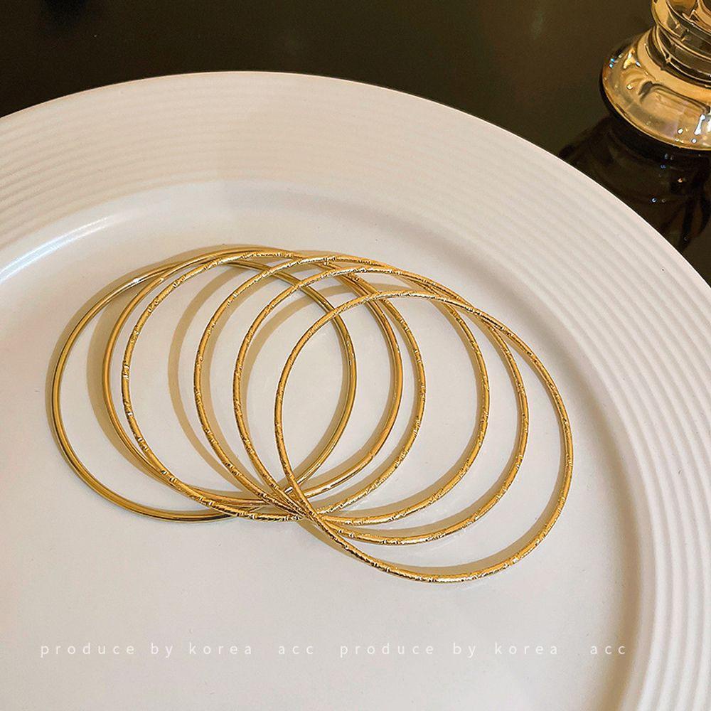 JARRED Set 8 Vòng Tay Kim Loại Nhiều Màu Sắc Phong Cách Hàn Quốc Cho Nữ