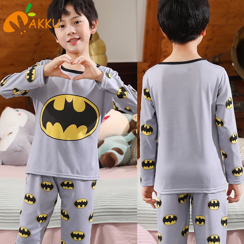 Bộ Đồ Ngủ Pijama Siêu Anh Hùng Marvel Dễ Thương Cho Bé Trai