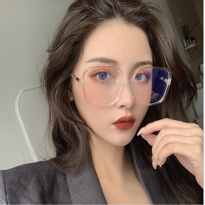 Kính Gọng Mắt Vuông Phiên Bản To Cube Trắng Đen Điểm Nhấn Thay Được Mắt Cận | BigBuy360 - bigbuy360.vn