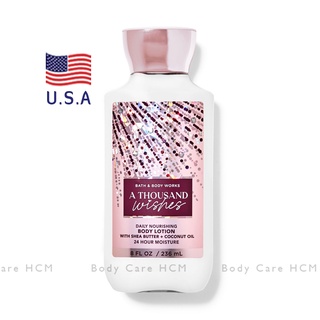Sữa dưỡng thể giữ ẩm A Thousand Wishes hương nồng nàn cuốn hút - Bath and Body Works 236ml - Chính hãng Mỹ