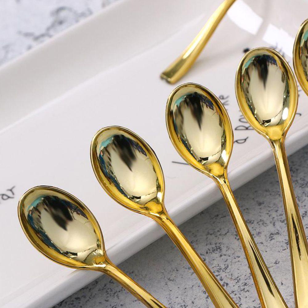 Bộ 24 Muỗng Kim Loại Mini|Muỗng Ăn Tráng Miệng Bằng Thép Không Gỉ Chất Lượng Cao