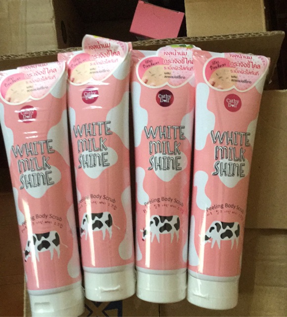 Tẩy da chết toàn thân white milk shine cathy doll | BigBuy360 - bigbuy360.vn