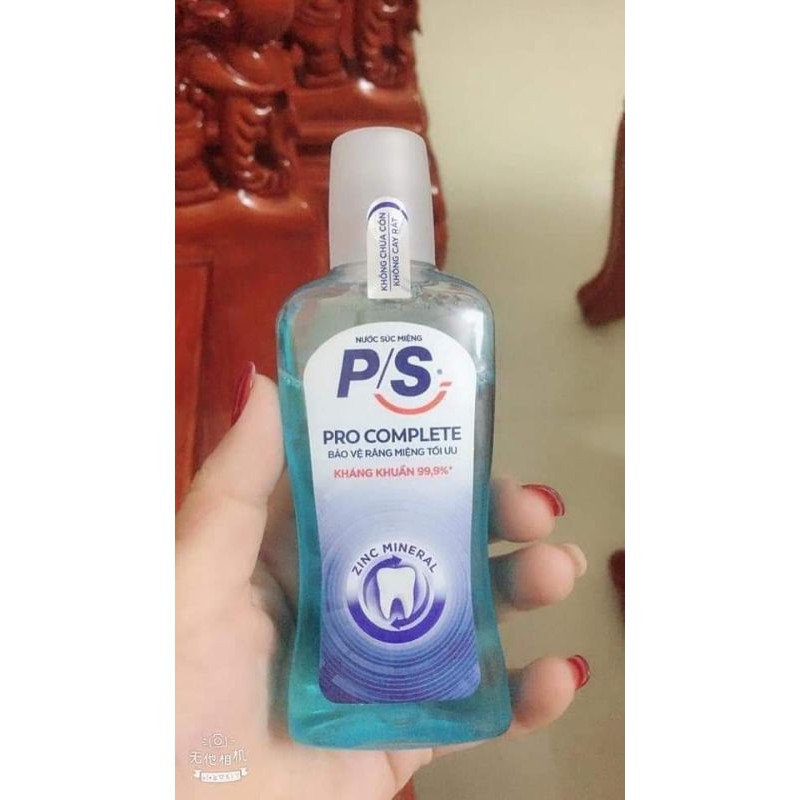 Nước súc miệng kháng 99% vi khuẩn P.S Pro Complete 130ml