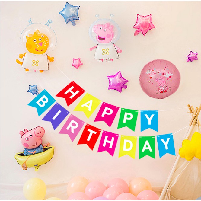 Combo bóng bay sinh nhật, trang trí tiệc thôi nôi siêu dai và cực kỳ cute #11