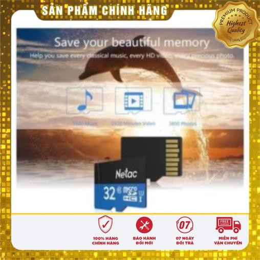 (giá khai trương) Thẻ Nhớ MicroSD NETAC 32GB Class10 Siêu Bền - Bảo Hành 5 Năm | BigBuy360 - bigbuy360.vn