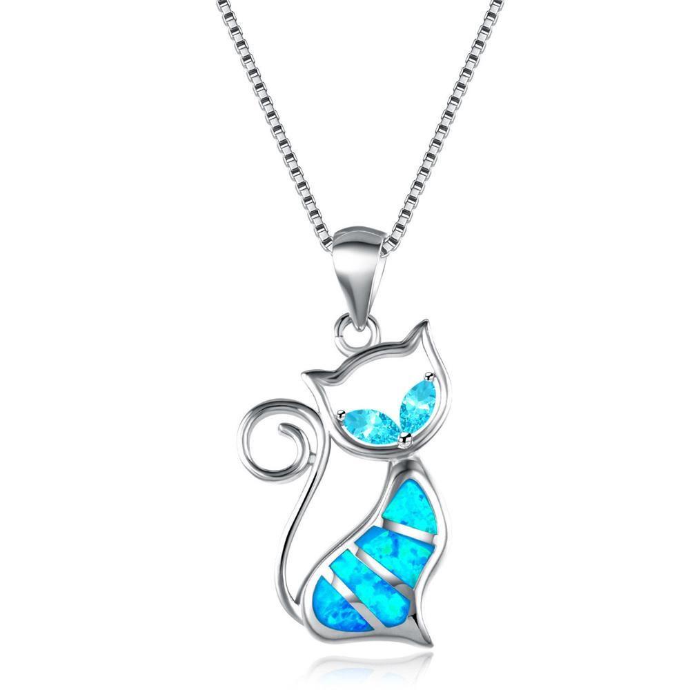 Vòng cổ Mặt Đá Opal Thanh Lịch Cho Nữ
