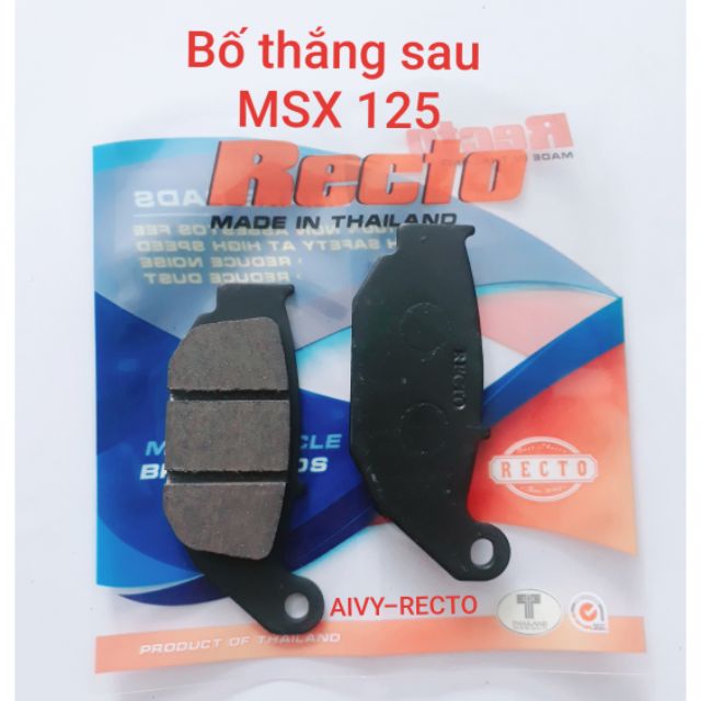 Bố thắng sau MSX 125 Recto,  thái lan.