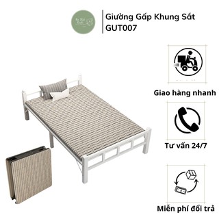 Giường gấp gọn thông minh Homexinh khung sắt kèm đệm 80 x 188 cm