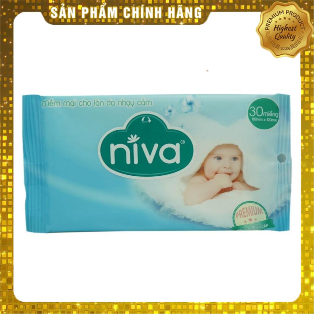 Khăn Ướt Mềm Mại Niva Gói 30 Tờ Chất Lượng Cao