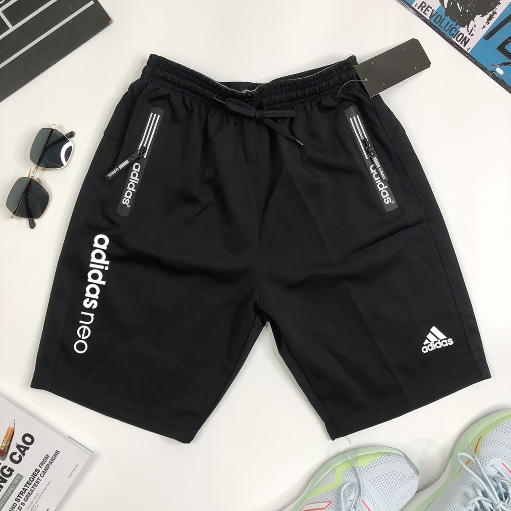 Quần sọt nam cao cấp đẹp Q22 quần short nam giá rẻ đùi nam lưng thun adidas có size lớn cho người mập big size