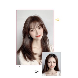 Mái phủ thưa 3d hàn quốc tóc giả từ tóc thật