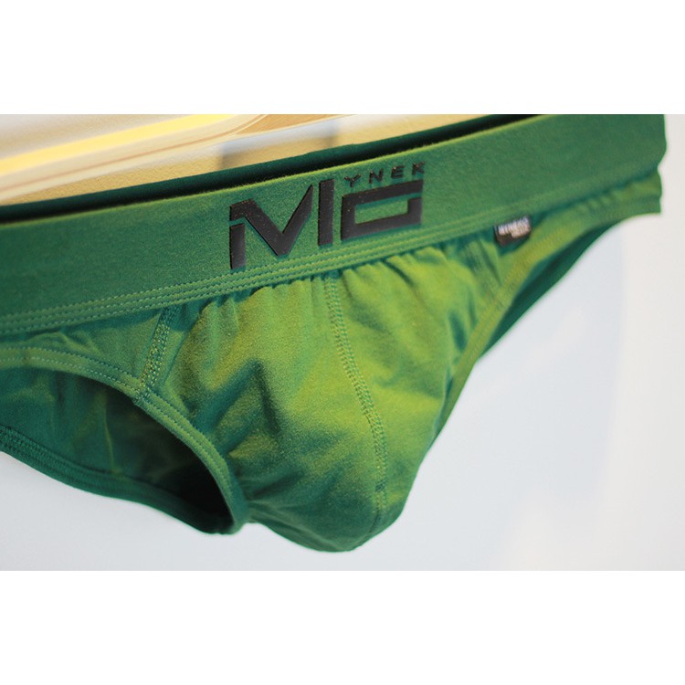 QUẦN SỊP NAM Dạng Tam Giác COTTON Cao Cấp MYNEKO Logo MC Màu Xanh Rêu Sang Trọng