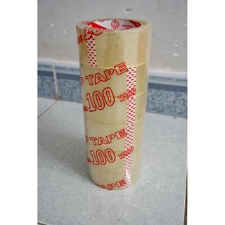 Combo 6 Cuộn Băng Keo Trong 4F8 - 100Ya - 1KG