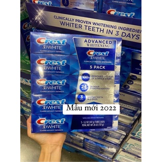 KEM ĐÁNH RĂNG CREST 3D WHITE ADVANCED 147gr USA