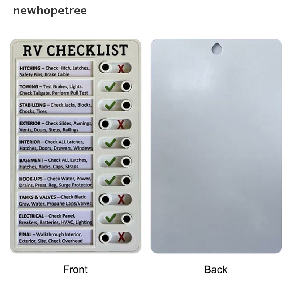 Bảng Ghi Nhớ RV Bằng Nhựa Có Thể Tái Sử Dụng Cho Người Lớn Tuổi