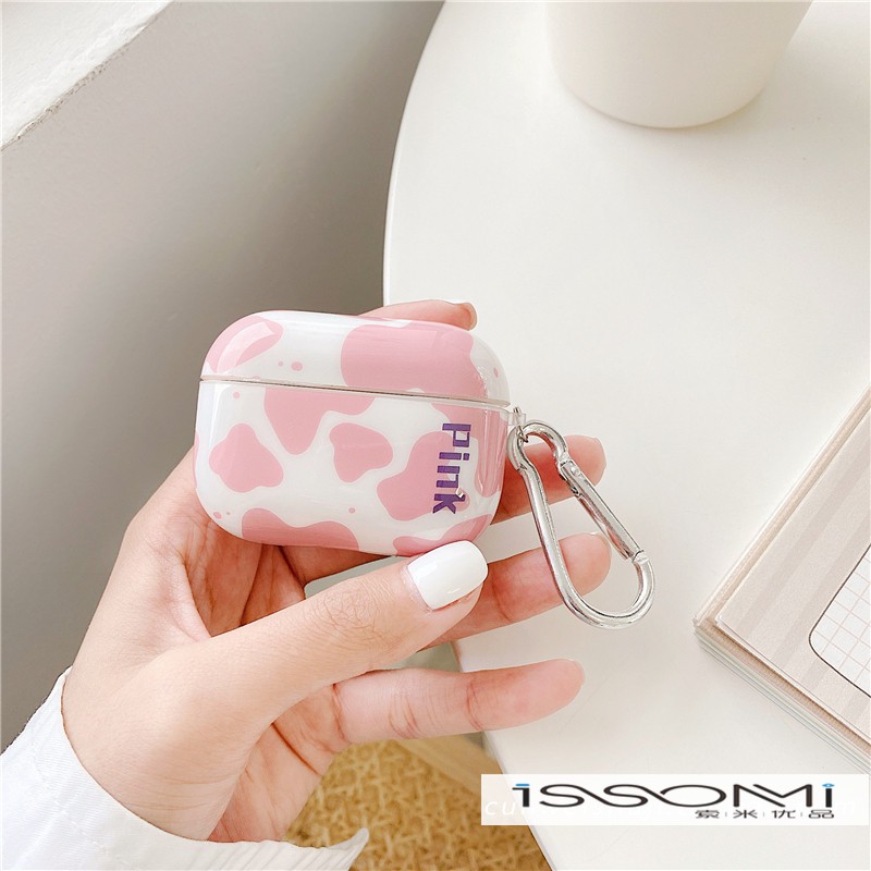 Vỏ Bảo Vệ Hộp Sạc Tai Nghe Airpods 1 / 2 / 3 / Pro Họa Tiết Bò Sữa Xinh Xắn | BigBuy360 - bigbuy360.vn