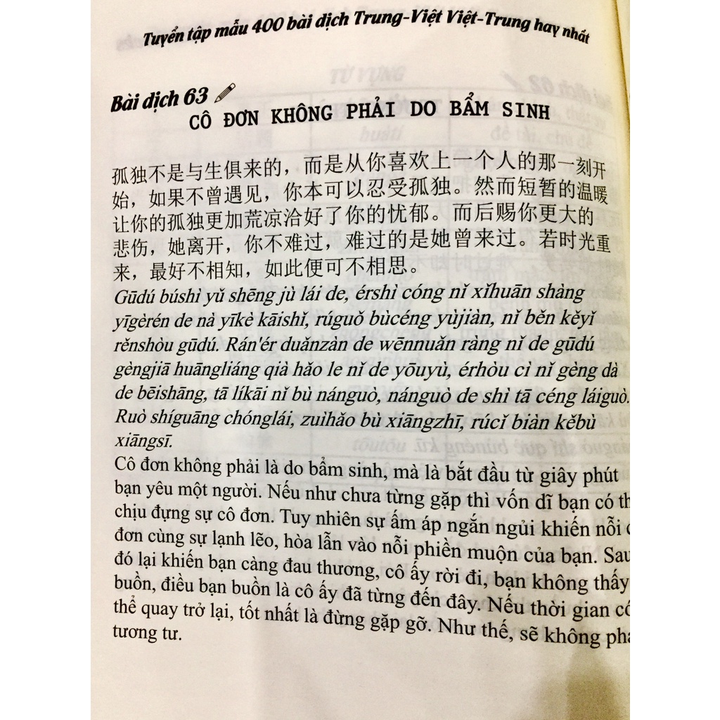 Sách-Tuyển tập 400 mẫu bài dịch Trung - Việt hay nhất  +DVD