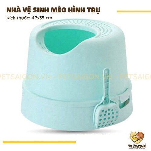 NHÀ VỆ SINH HÌNH TRỤ  CHO  MÈO