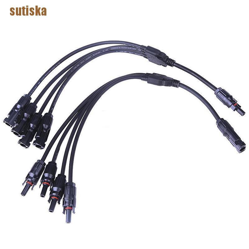 sutiska 2pcs MC4 Solar Style Branch Panel Cable Connector Y Type 1 to 4 NEW GUK