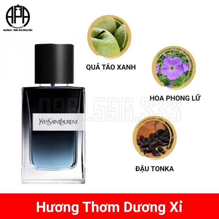 Nước Hoa Nam 𝗬𝘃𝗲𝘀 𝗦𝗮𝗶𝗻𝘁 𝗟𝗮𝘂𝗿𝗲𝗻𝘁 Y Chai 10ml, Hương Thơm Dành Cho Người Đàn Ông Lịch Lãm