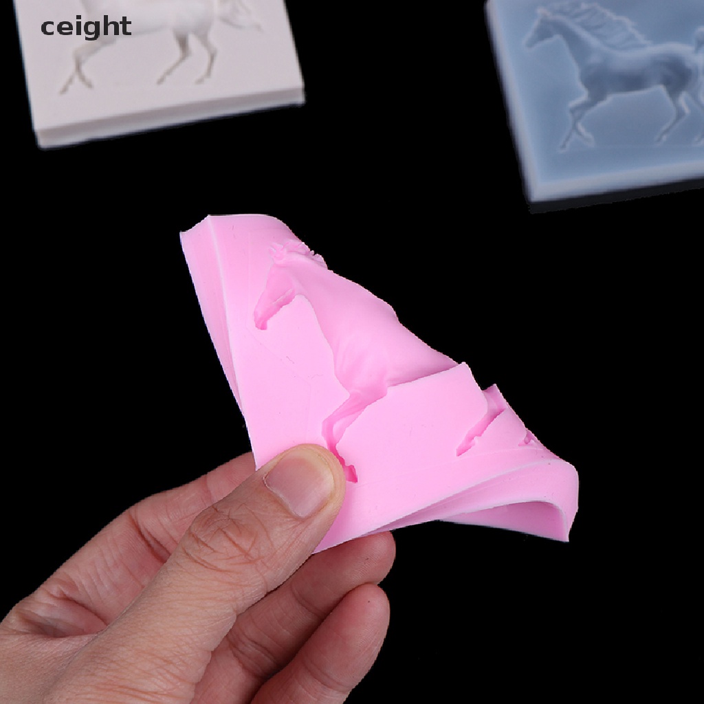 Khuôn silicone hình ngựa làm kẹo sôcôla bánh xà phòng trang trí VN