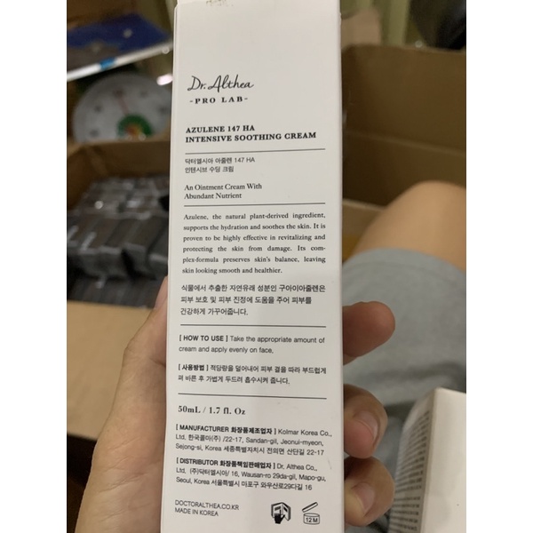 Dr.Althea kem dưỡng ẩm 147ha