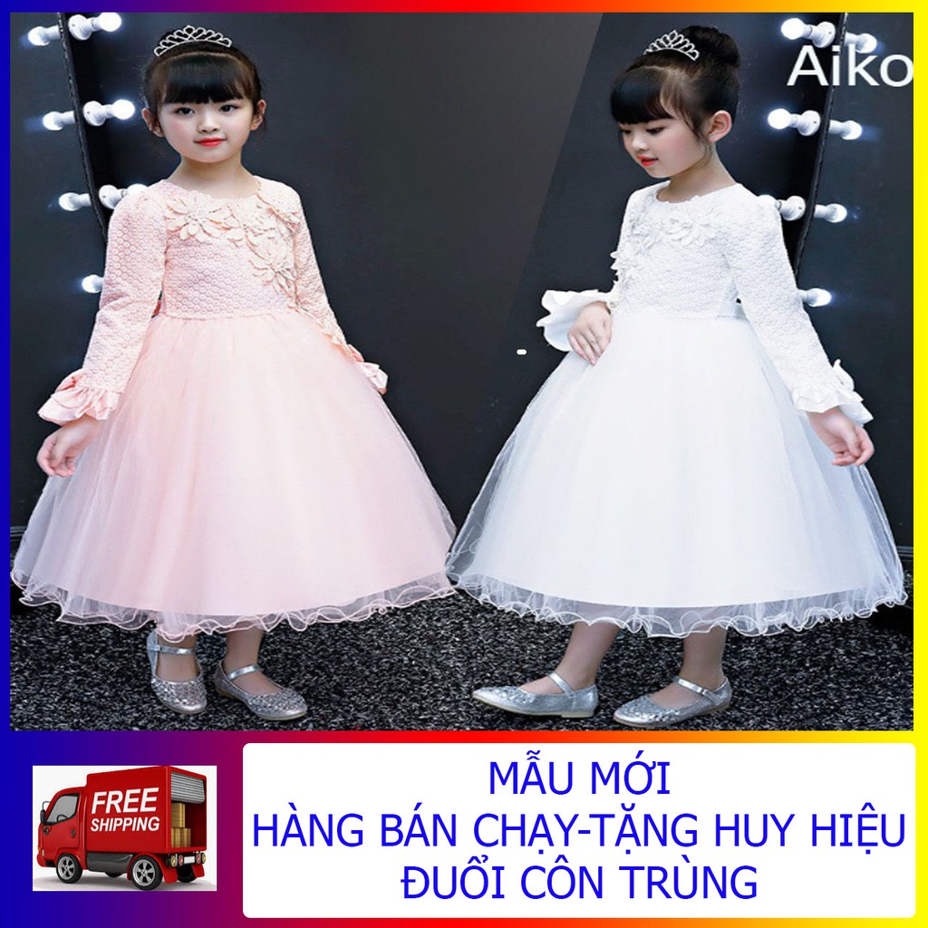 Váy Đầm Cho Bé Sang Trọng-TẶNG HUY HIỆU ĐUỔI MUỖI-HÀNG BÁN CHẠY