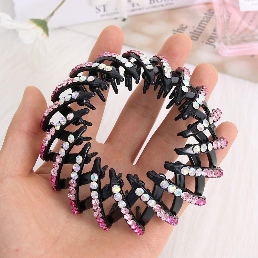 Kẹp búi tóc đính kim cương giả lấp lánh thời trang cho nữ