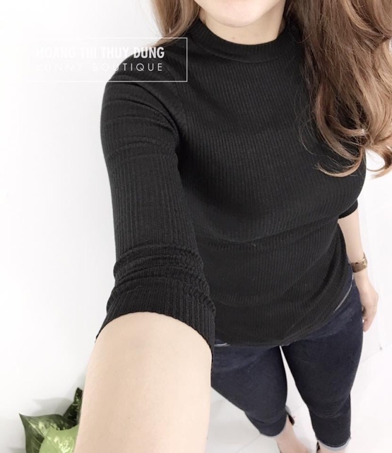 Áo Thun Gân Tay Dài Hót