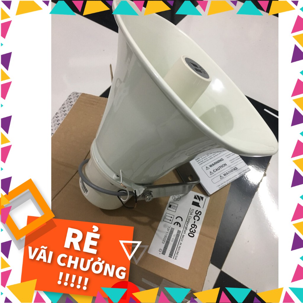 Loa toa 30W SC-630 nhập khẩu indonesia chính hãng vành nhôm chống nước