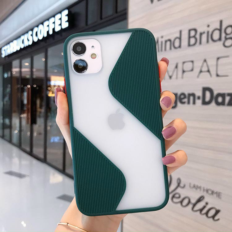 Ốp lưng iphone hình chữ S bảo vệ camera viền vuông 5s/6/6plus/6s/6splus/6/7/7plus/8/8plus/x/xs/xsmax/11/11pro/11promax