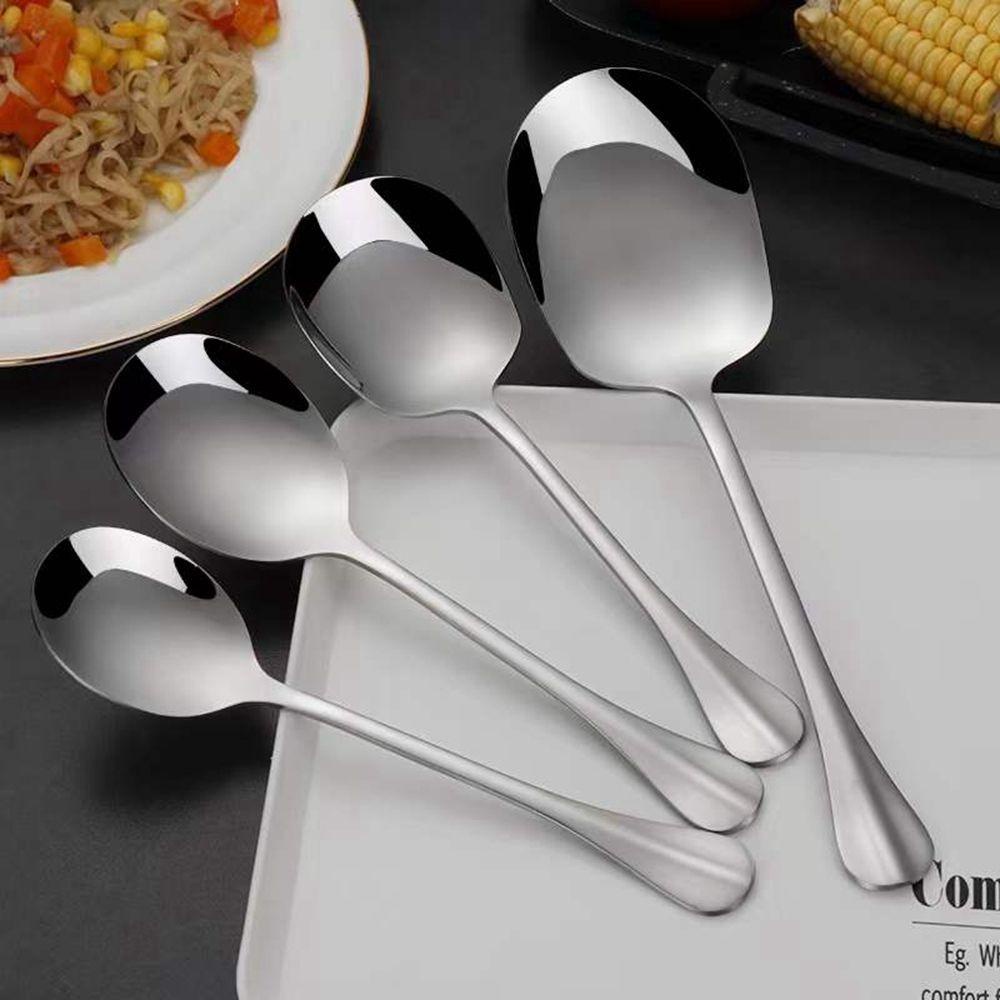 Muỗng Múc Canh Bằng Thép Không Gỉ Phong Cách Phương Tây