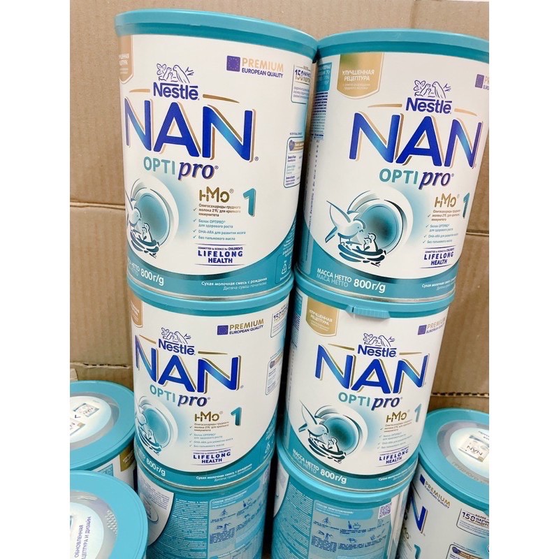 SỮA NAN NGA OPTIPRO HMO mẫu mới đủ số 800gr Số 1, 2, 3, 4