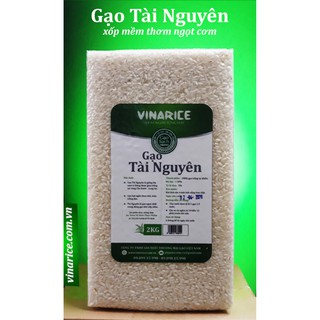 Gạo Tài Nguyên - túi ép 2kg - Xốp mềm thơm nhẹ ngọt cơm