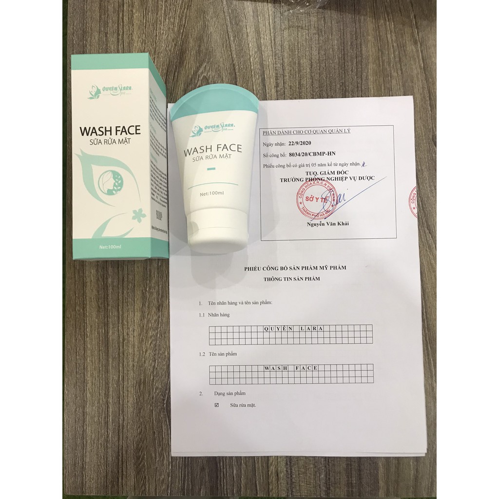Sữa rửa mặt da mụn nhậy cảm Wash Face Q'lara (100ml) | BigBuy360 - bigbuy360.vn