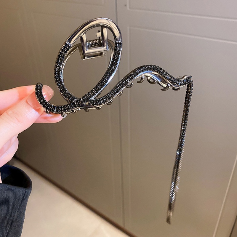 Kẹp Tóc Dạng Cong Đính Tua Rua Thanh Lịch Cho Nữ