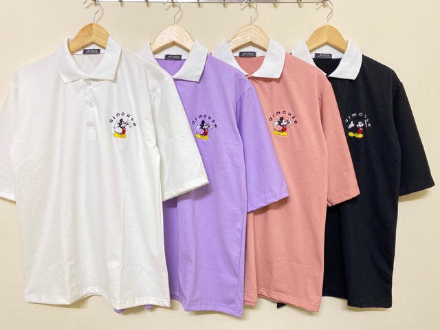[ HÌNH THẬT ] Áo polo thêu CHUỘT MIC.KY Unisex