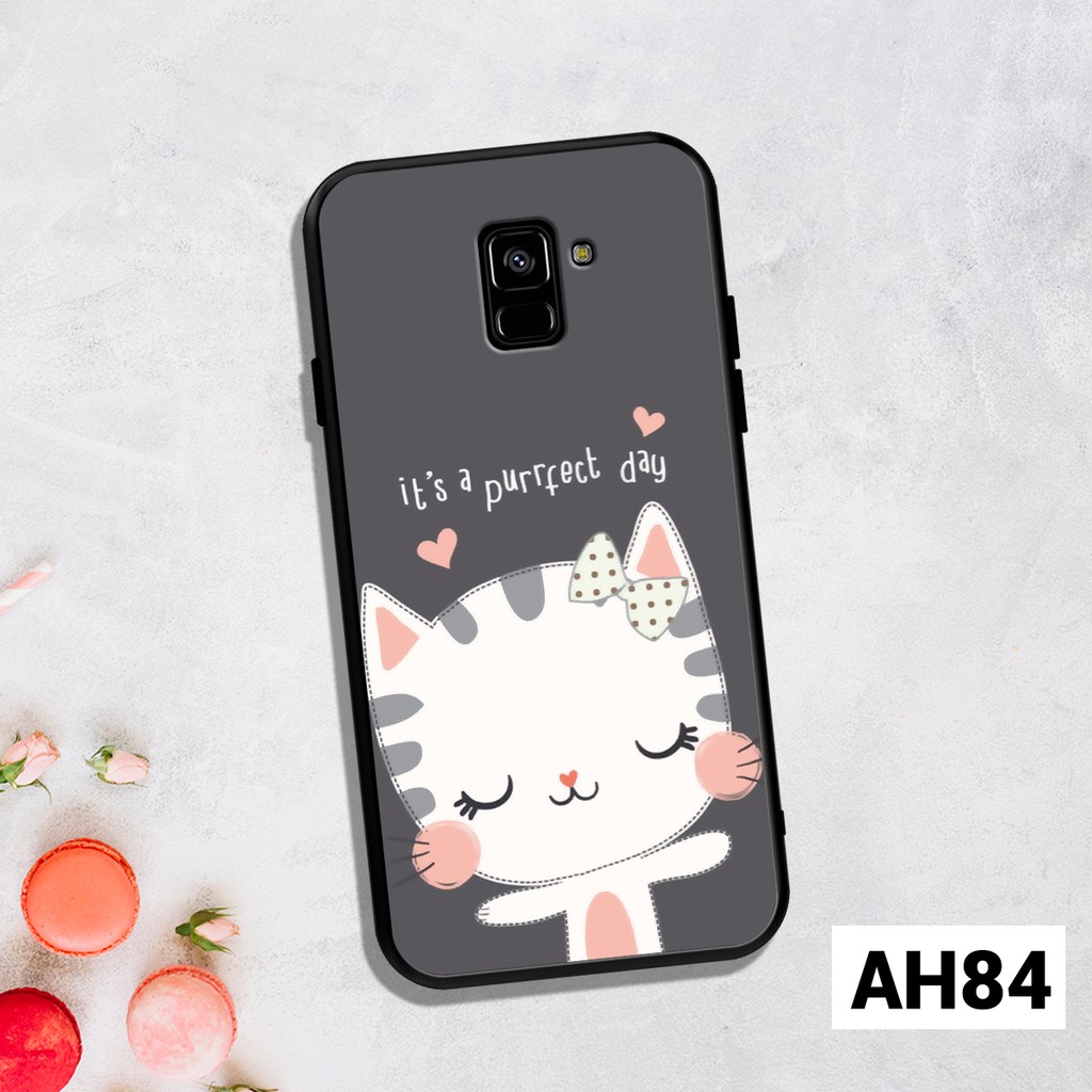 Ốp lưng Samsung Galaxy A6 2018 - A6 Plus - A8 2018 - A8 Plus in hình họa tiết mèo