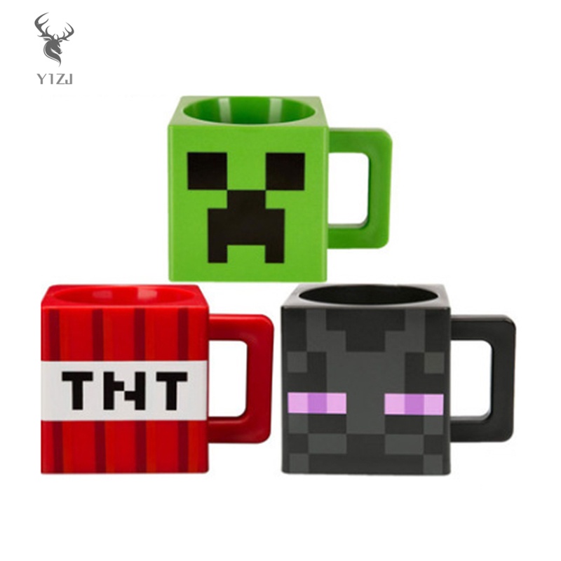 Cốc Vuông 230ml In Hình Nhân Vật Minecraft 3D 230ml Độc Đáo Dùng Làm Quà Tặng