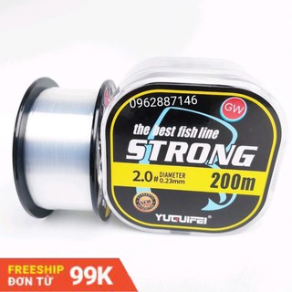 cước câu cá GW 200m tàng hình siêu bền