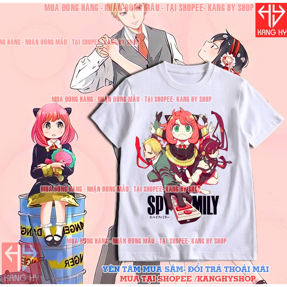 Áo Phông Anime SPY X FAMILY Anya Face Vải Mát Có Đủ Size Trẻ Em F263