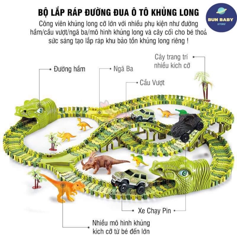 BỘ LẮP GHÉP CÔNG VIÊN KHỦNG LONG 240ct