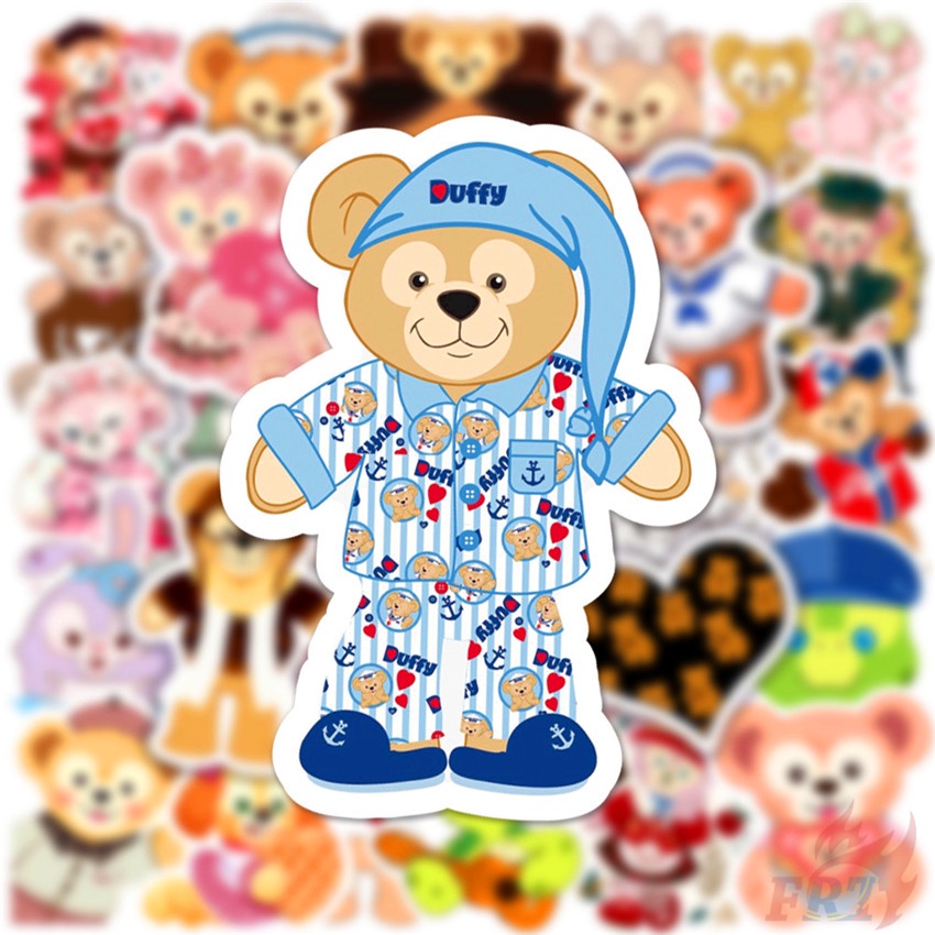 ❉ Duffy &amp; ShellieMay &amp; StellaLou Series 03 Stickers ❉ 50Pcs/Set Disney Bear Cartoon DIY Fashion Luggage Laptop Skateboard Decals Doodle Stickers