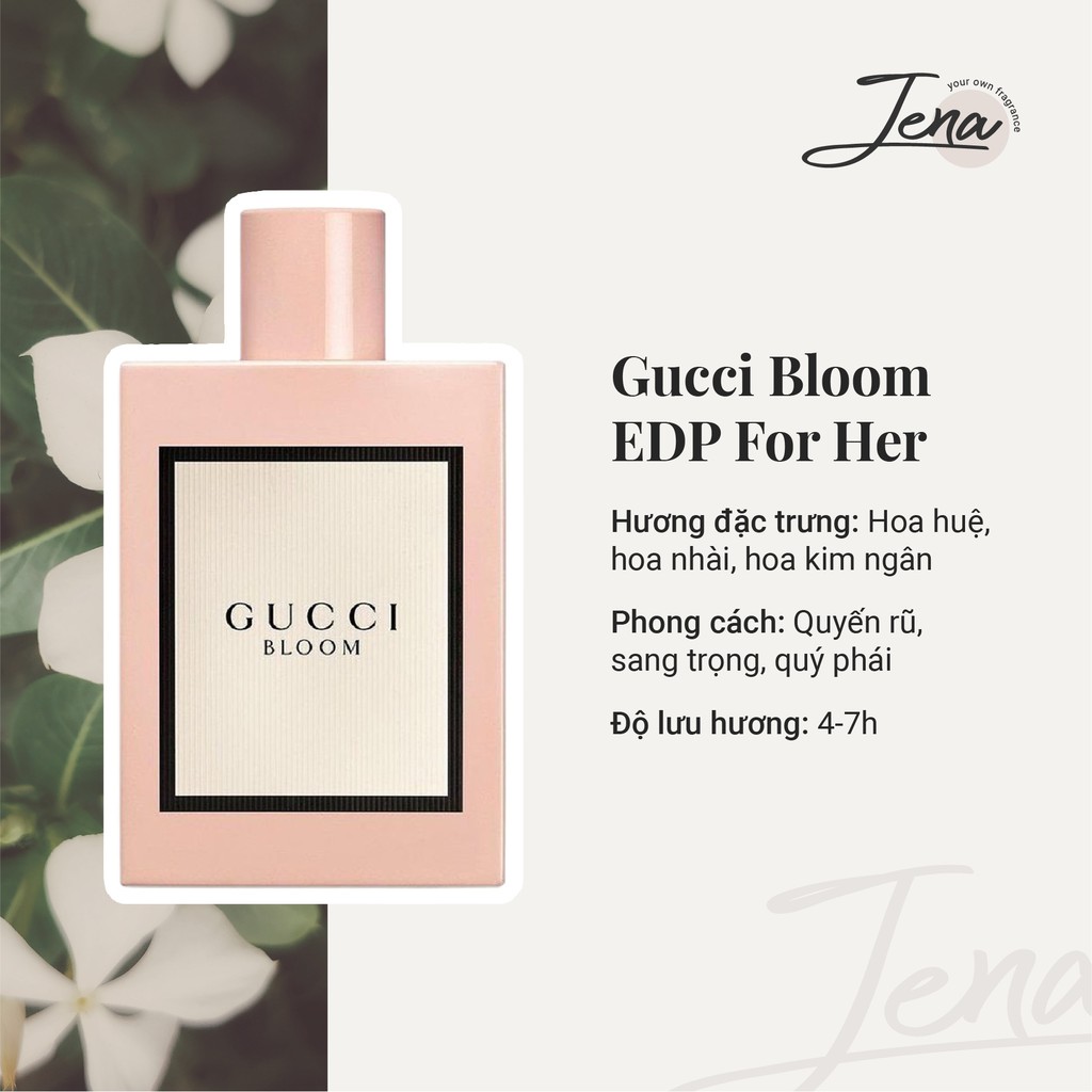 Nước Hoa Gucci Bloom Eau De Parfum For Her 10ml - Hương Thơm Trẻ Trung, Quyến Rũ (Hàng Chính Hãng)