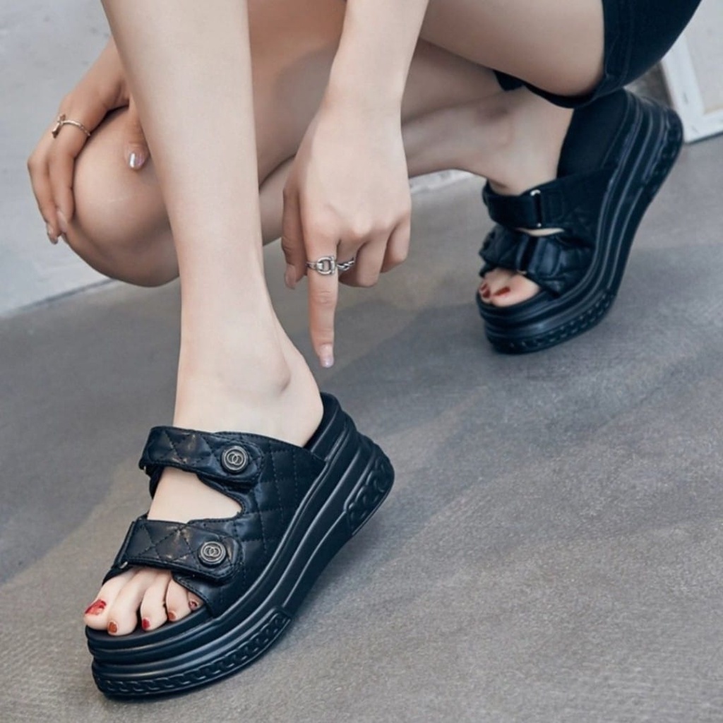 DÉP ĐẾ CAO CHANL 7CM HOT NHẤT NĂM SIÊU ÊM