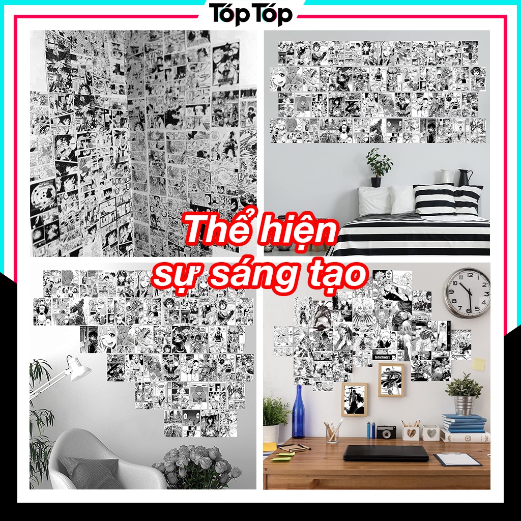 Tranh dán tường poster anime, manga wall giấy dán tường anime decor góc học tập làm việc ANM02