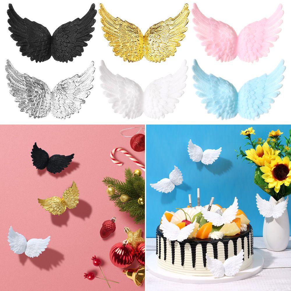 12 Cánh Thiên Thần Bằng Nhựa Trang Trí Bánh Kem